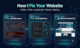 fix website bugs CSS issues javascript errors and react bugs