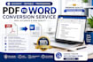 convert PDF to word with accurate formatting