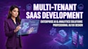 develop a multi tenant saas web app with ai chatbot and real time analytic