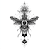 custom an abstract black tattoo design