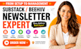 substack setup manage substack newsletter setup beehiiv newsletter post setup