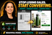 shopify design, product page, landing page, ecommerce UI, conversion focused