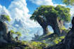 design amazing fantasy landscape