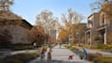 develop 3d urban master plan,residential community,sport field,cityscape design