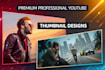design premium professional youtube thumbnails