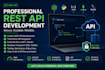 develop and integrate rest API with node js and python