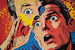 draw old retro distressed comic illustration
