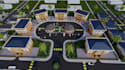 3d site plan design, master planned community layout,urban streetscape rendering