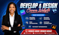 design responsive canva website, canva landing page, figma to canva within 24hrs
