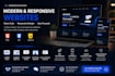 build a modern responsive website using html CSS javascript