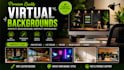 create custom virtual backgrounds with your logo