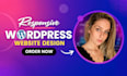 do wordpress website development, design or redesign wordpress blog website