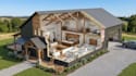 design your 3d barndominium, pole barn, floor plan and house plan rendering