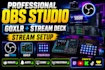 setup obs studio, goxlr, stream deck, overlays, alerts, and scenes