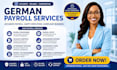provide german payroll services, processing, payslips and bookkeeping support