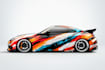 wrap design livery racing car