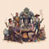 design a dnd party art and group art