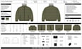 create tech pack for bomber jacket denim puffer jackets for manufacturing