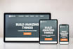 build a fast responsive nextjs landing page with clean code