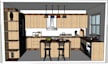 create realistic 3d interior design for house in sketchup