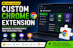develop custom chrome extension browser automation and web scraping tool