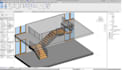 create 2d stair drawing design, 3d stairs render design