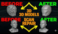 repair stl files fix mesh errors, optimize and modify models for 3d printing