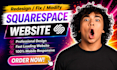 redesign squarespace website fix squarespace website modify squarespace website