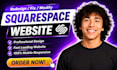 redesign squarespace website fix squarespace website modify squarespace website