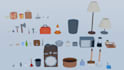 do custom low poly props in blender