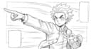 draw or color drawing, anime character, manga, comic, sketch