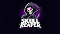 create beautiful skull reaper mascot logo in my style
