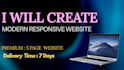 create responsive website using HTML, CSS and react