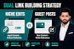 do tech, finance, health and ecommerce guest posts and niche edit backlinks