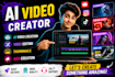 create ai videos , thumbnails,video ads
