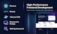 develop a modern responsive react or next js landing page