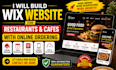 build wix website for restaurants cafes
