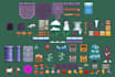 create custom 2d game tilesets, tilemaps, environment asset, pixel art tileset