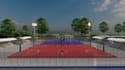 revamp modern mini park,children recreational space design, playground rendering