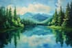 digitally oil painting landscape