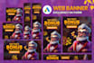 design website web banner ads for product or fashion ecommerce shopify or google