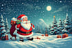 create cute christmas pattern and illustration