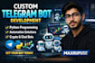 create ai telegram bot, ai chatbot, automation bot with python