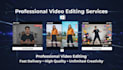 edit videos and design graphics