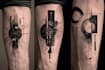 custom an abstract black tattoo design