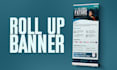 do rollup banner, banners, standee, pull up, retractable and signage design