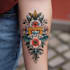 design bold american traditional tattoo merch