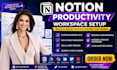 create a custom notion productivity workspace and dashboard