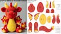 design plush sewing pattern tech pack stuffed animal plush toy reference sheet