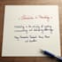 handwrite notes and letters